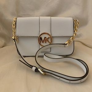 Michael Kors White MIni Crossbody-Excellent Condit